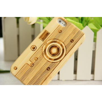 Tampa de madeira de bambu natural do telefone móvel para o iPhone / para o caso positivo do iPhone